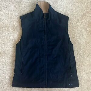 Faconnable Women’s Reversible Suede Navy Blue and Beige Vest